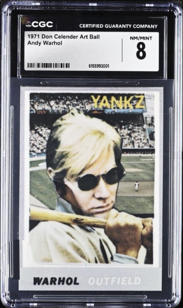 1971 Don Celender Artball Andy Warhol, CGC 8