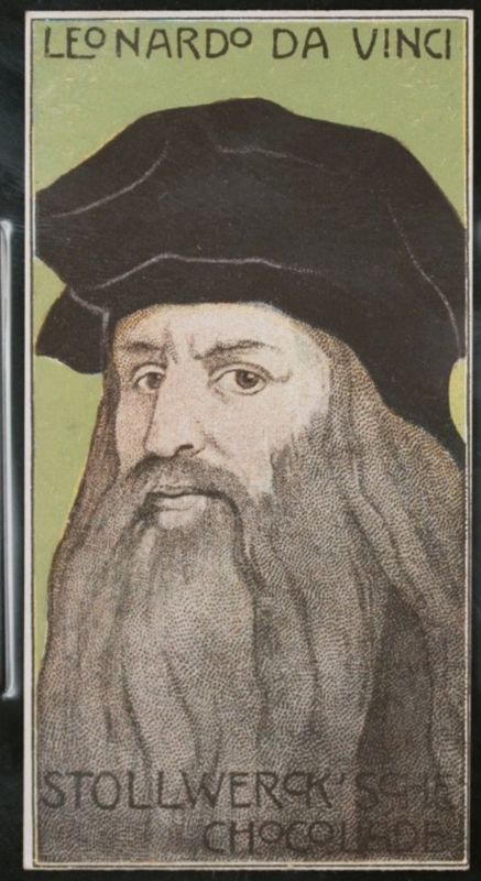 Leonardo da Vinci Stollwerck chocolate card