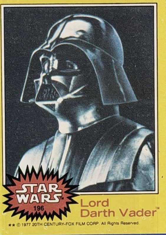 Star Wars Lord Darth Vader card